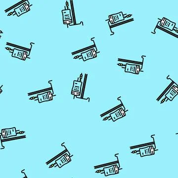 Intravenous iv drip vector seamless pattern イラスト素材