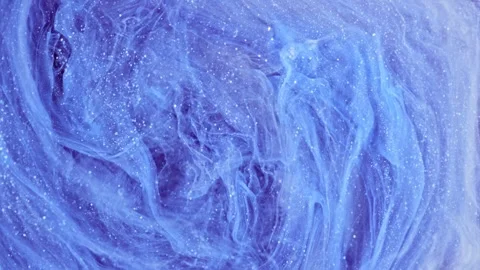 Intricate abstract fluid art backdrop reveals a harmonious fusion of purple and Stock Footage 264008441