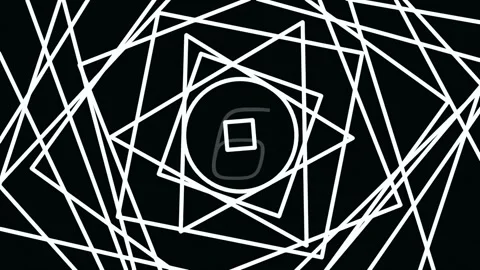 Intricate abstract geometric background pattern of intersecting black and w.. Stock Footage 342206096