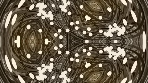 Intricate abstract geometric doodle pattern background for meditation or desi Stock Footage 336887195