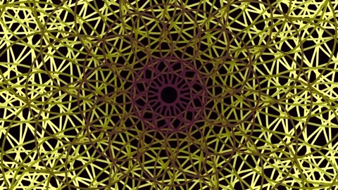 Intricate abstract geometric fractal pattern texture background symmetry de.. Stock Footage 340378030