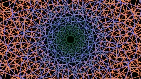 Intricate abstract geometric pattern background for futuristic tech design .. Stock Footage 341054893