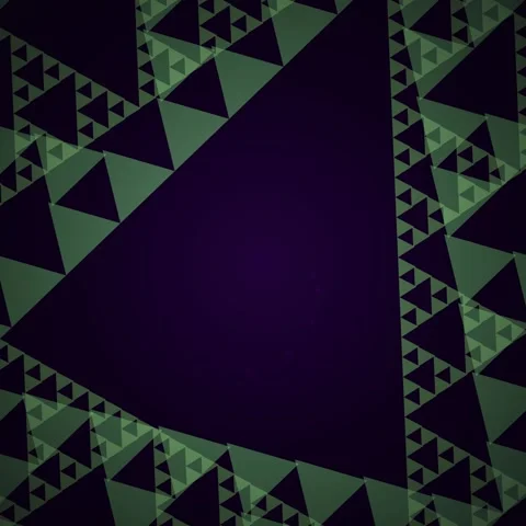 Intricate abstract geometric pattern in deep purple and metallic gold tones Stock Footage 345689883