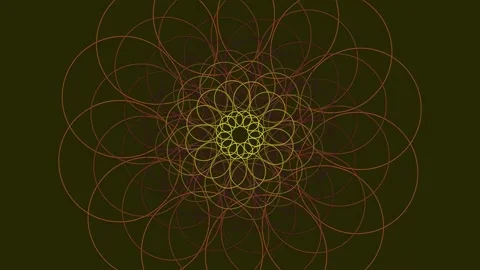 Intricate Abstract Mandala Pattern Background for Spiritual Yoga Meditation.. Stock Footage 337165600