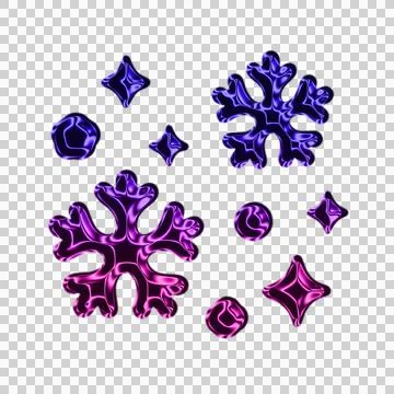 Intricate abstract pattern in purple and blue swirling shapes on dark background Stock Illustration