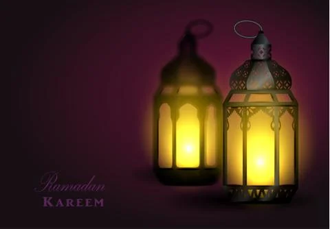 Intricate Arabic lamp Stock Illustration