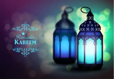 Intricate Arabic lamp Stock Illustration