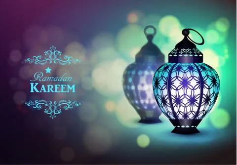 Intricate Arabic lamp Stock Illustration