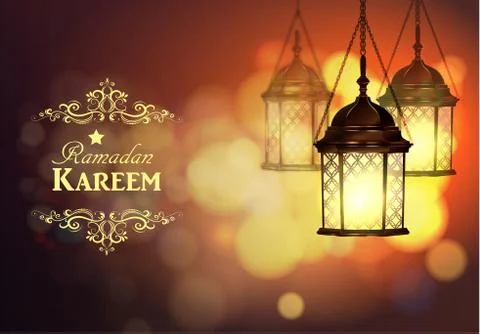 Intricate Arabic lamp Stock Illustration