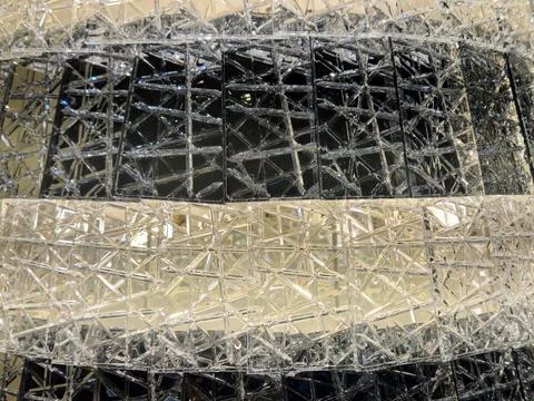 Intricate Black Geometric Mesh Pattern with Repeating Diamond Shapes Foto stock