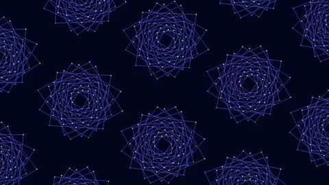 Intricate blue line pattern complex and striking design Видео 297597319