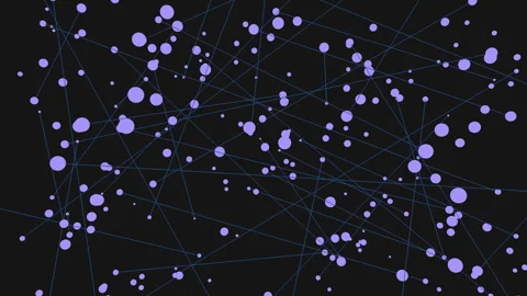 Intricate blue network a visually engaging pattern of interconnected lines and Stock Footage 274176426