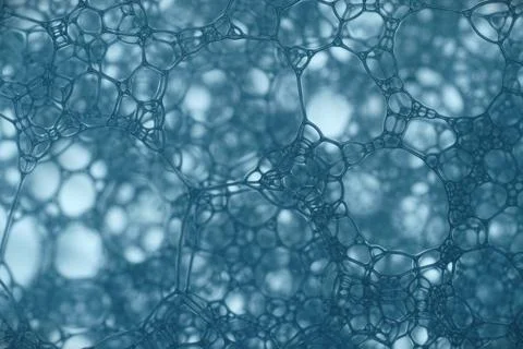 Intricate Blue Soap Bubble Texture Stock Photos