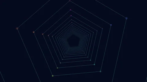 Intricate blue spider web pattern in three dimensions Stock-Footage 315087969