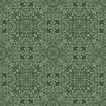Intricate botanical lace damask pattern, vintage victorian ornamental floral  イラスト素材