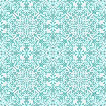 Intricate botanical lace damask pattern, vintage victorian ornamental floral  Stock Illustration