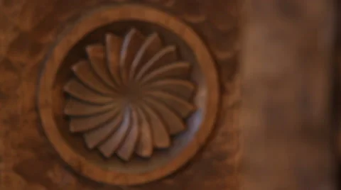 Intricate Carving Stock Footage 40815407