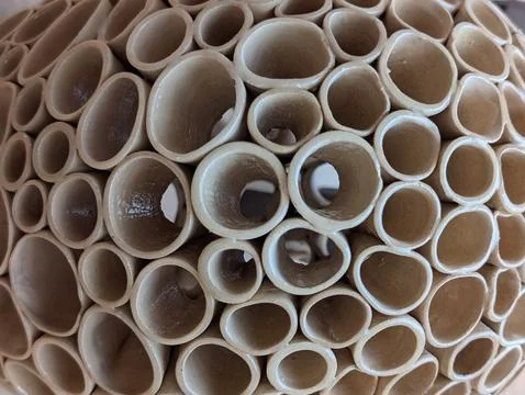 Intricate Cellular Ceramic Art Structure Close-up Stock Photos