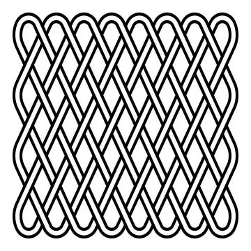 Intricate Celtic knot pattern with interwoven lines decorative elements Stock Illustration