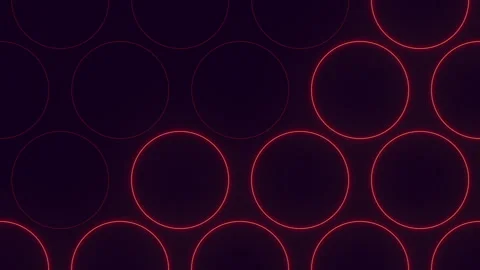 Intricate circular design captivating and futuristic scene with floating circles Vídeos de archivo 274186194