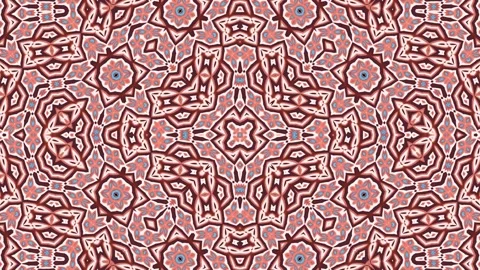 Intricate Classy Pattern Design, Kaleidoscope Background Loopable Stock Footage 284500187