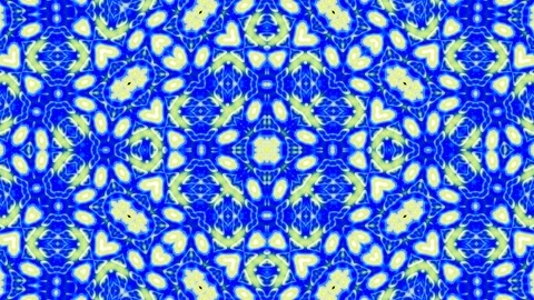Intricate Classy Pattern Design, Kaleidoscope Background Loopable Stock Footage 284500251