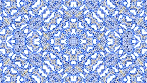 Intricate Classy Pattern Design, Kaleidoscope Background Loopable Stock Footage 284500252