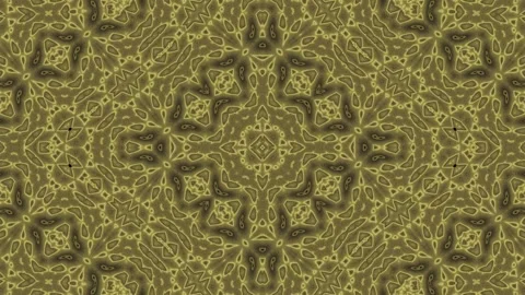 Intricate Classy Pattern Design, Kaleidoscope Background Loopable Stock Footage 284500255
