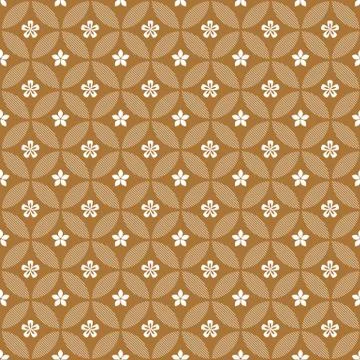 Intricate colorful vector pattern of flowers Stock Illustration