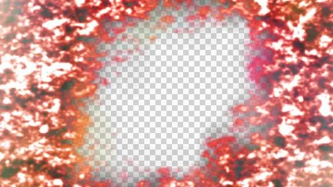 Intricate cosmic cloud formation features vibrant red, orange, and white hues Stock Illustration