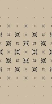 Intricate dark snowflake ornaments repeat over a muted taupe field in a vin.. Stock Illustration