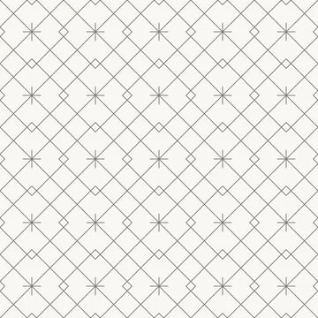 Intricate diamond lattice pattern, seamless pattern in line design. diamond 스톡 일러스트