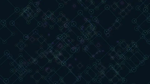 Intricate diamond pattern on dark background Stock Footage 279725278