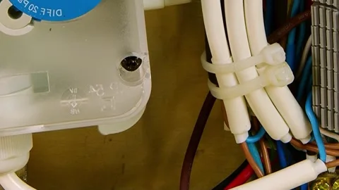 Intricate Electrical Network Powering a Sophisticated Air Filter Stock Footage 341067628