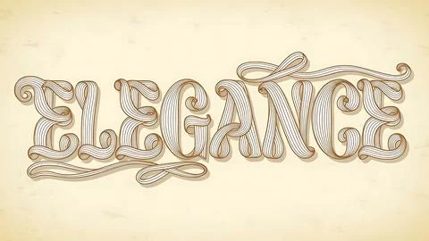 Intricate elegance Stock Illustration
