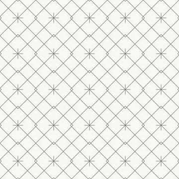 Intricate fine diamond mesh pattern, seamless pattern in line design. diamond Stock Illustration