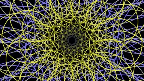 Intricate fractal network geometry background for science or technology vis.. Stock Footage 340378885