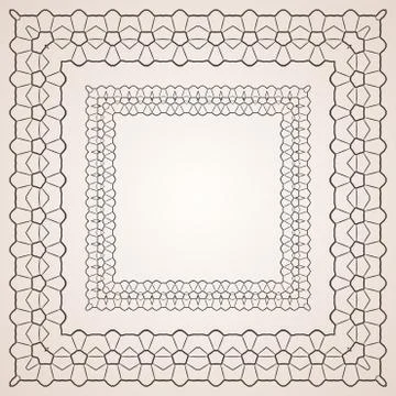 Intricate frame Stock Illustration