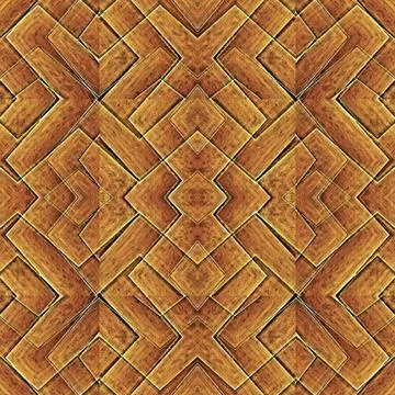  Intricate Geometric Abstract Pattern Digital art collage technique modern... Foto stock