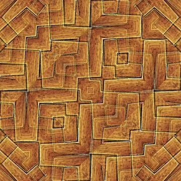  Intricate Geometric Abstract Pattern Digital art collage technique modern... Foto stock