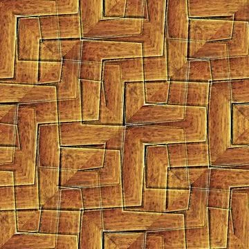  Intricate Geometric Abstract Pattern Digital art collage technique modern... Foto stock