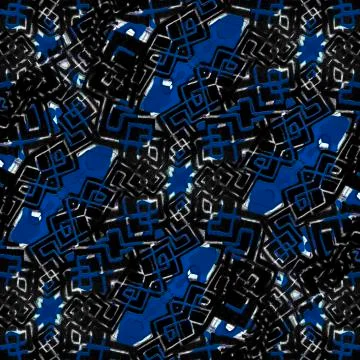 Intricate Geometric Ethnic Pattern 스톡 일러스트