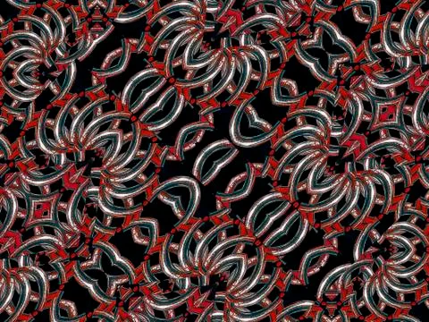 Intricate Geometric Futuristic Pattern 스톡 일러스트
