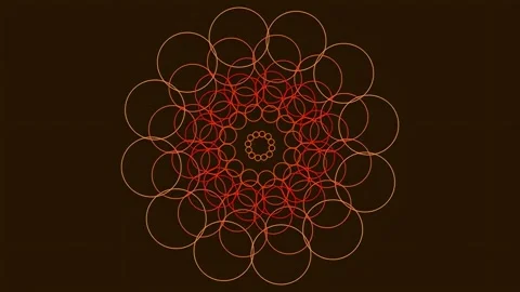 Intricate geometric mandala pattern design for spiritual yoga background an.. Stock Footage 337165425