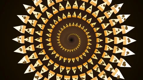 Intricate geometric mandala pattern, ornate circular background art Stock Footage 344641458