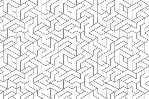 Intricate geometric maze pattern with a subtle textured overlay Stock Illustration