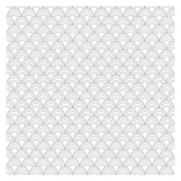 Intricate Geometric Pattern of Overlapping Arches Stock Illustration