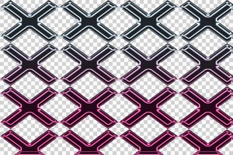 Intricate geometric pattern with overlapping diamond shapes in purple and green Stock Illustration