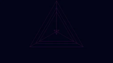 Intricate geometric star pattern on a striking purple background Stock Footage 274172670
