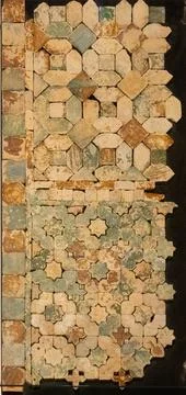 Intricate geometric tile patterns Stock Photos